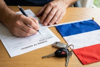 Carte grise avec changement d'adresse effectué