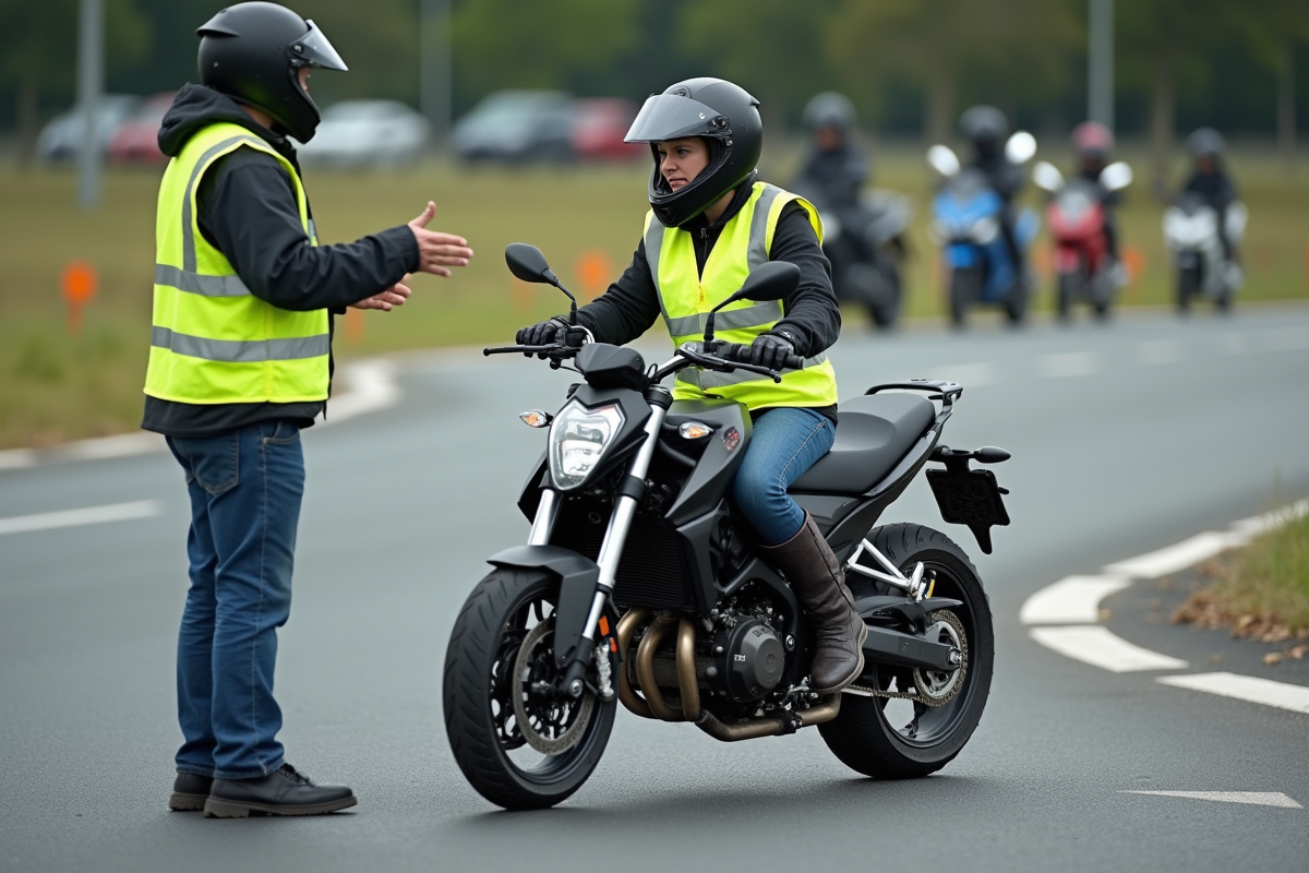 Femme en équipement de protection lors d