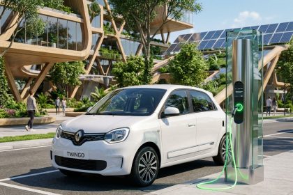 Twingo électrique avec boîte automatique EDC sur route
