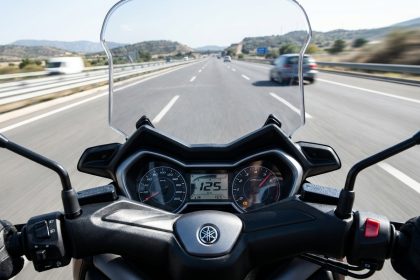 Vitesse maximale d'une moto Xmax 125 sur route
